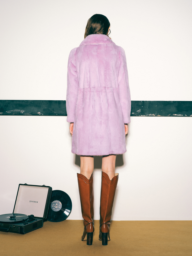 PSALTER诗篇 精致淑女风珍钻点缀100%水貂皮皮草外套6C62109313