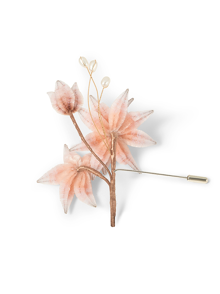 SongofSong歌中歌2025春季纯手工制作非遗绒花胸针5C35194040