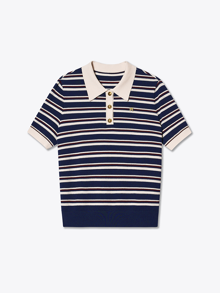 PSALTER诗篇 2026夏季新款复古条纹毛针织衫6C66206273