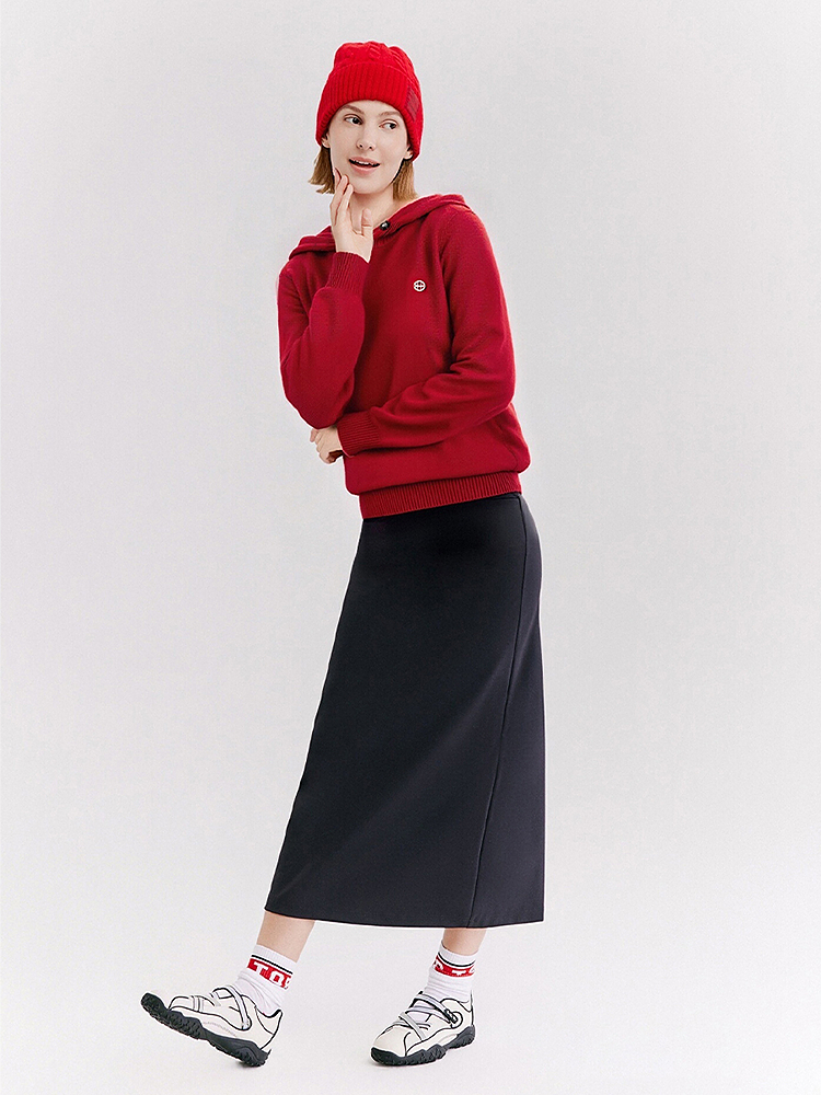 XII BASKET十二篮专选26年春季新款软糯羊毛连帽针织衫7C66106270