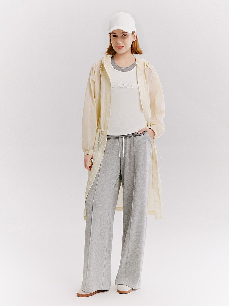 XII BASKET十二篮26夏新款轻薄负离子抗菌连帽收腰户外中长防晒风衣7C36207010