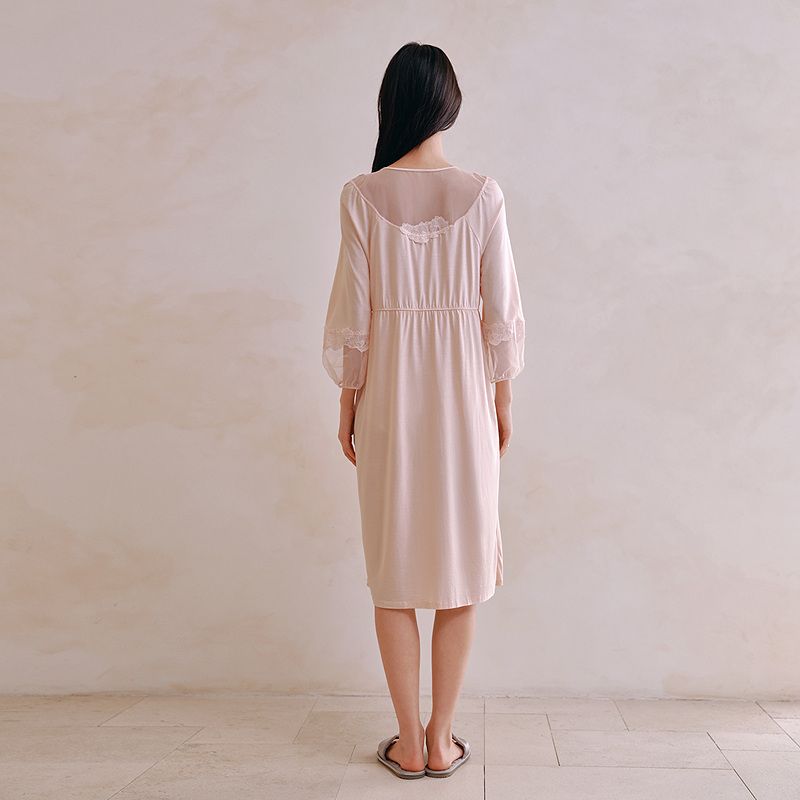 女士丝光棉莫家居睡裙8J54205060