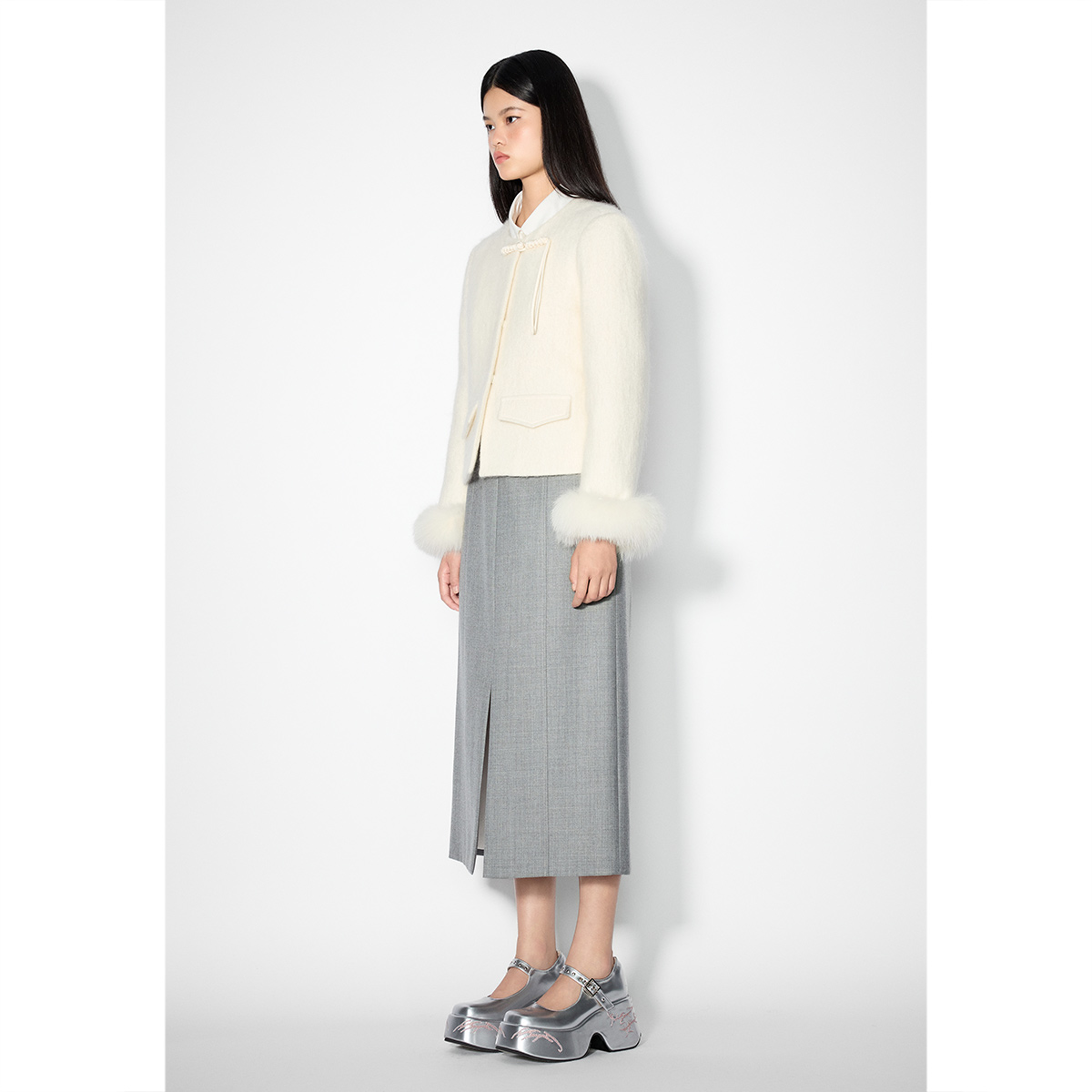 SALT.P可颜 2025冬季新款新中式摩登小香风鹅绒服外套AC35510270