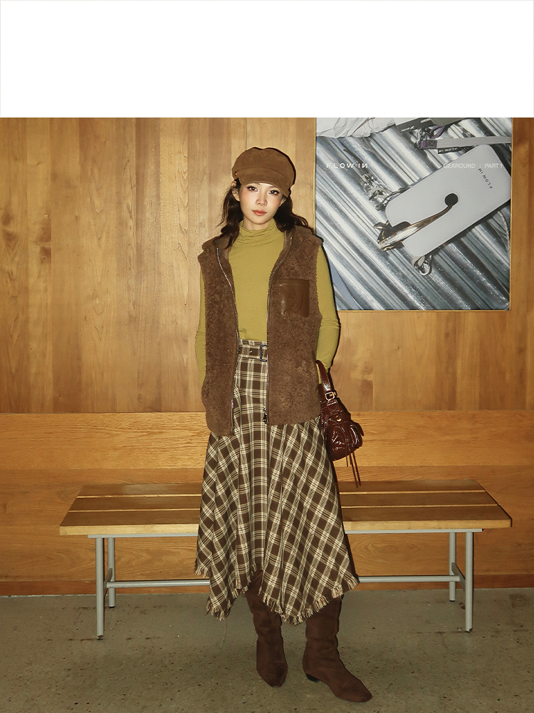 ToyzY2025冬季100%羊毛颗粒绒马夹百搭叠穿马甲外套ZC35501030