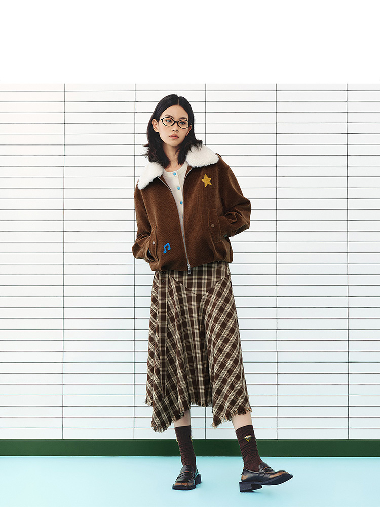 ToyzY2026冬季新款仿羊羔毛绒美式复古氛围感大翻领外套ZC36510520