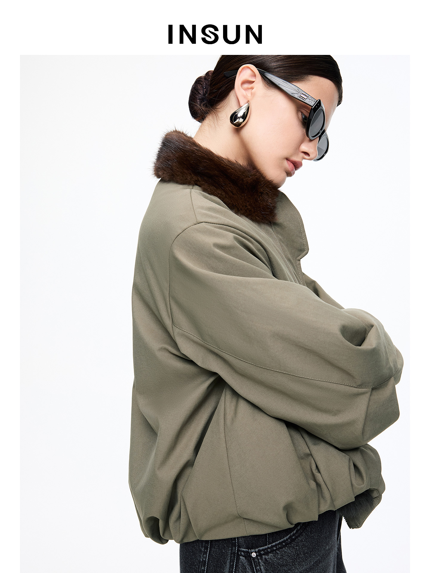 INSUN恩裳2025冬新款皮草9C45509010