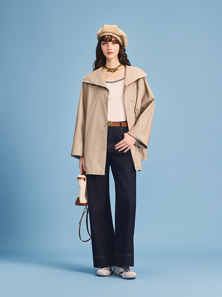 PSALTER诗篇 2026春季新款时尚立领风衣6C66107033