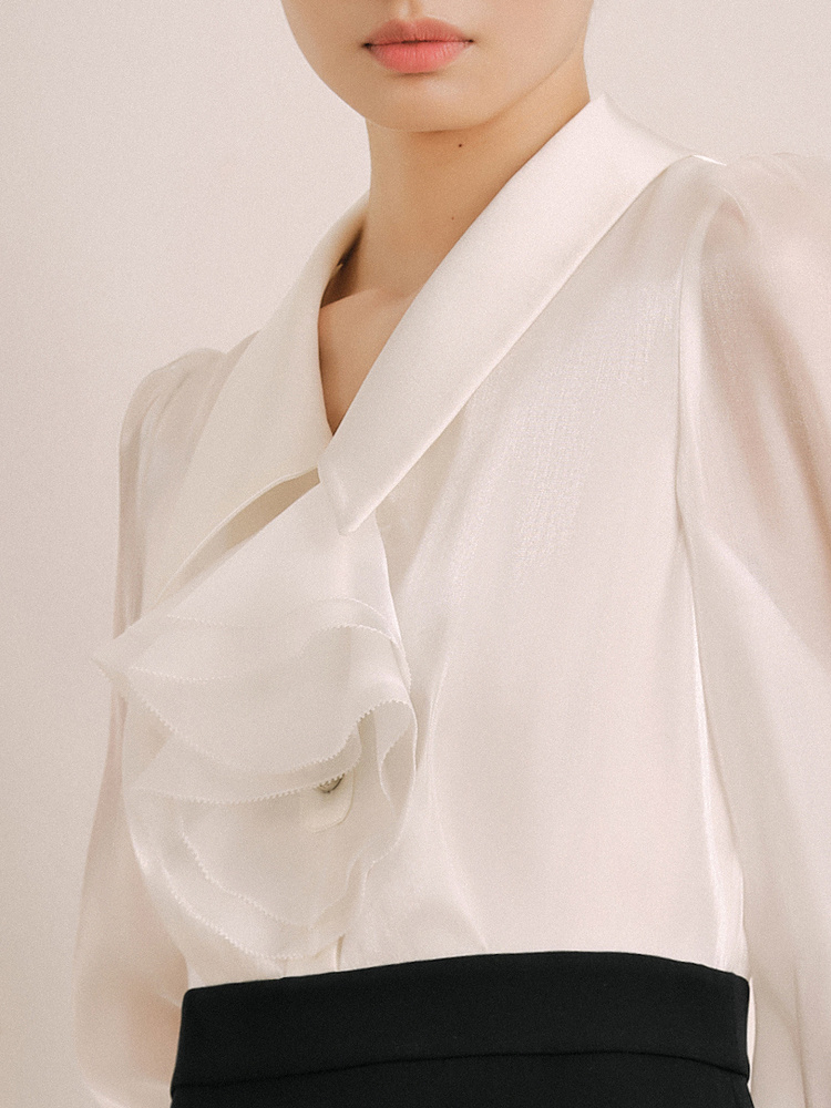 OBBLIGATO奥丽嘉朵2024春季黑色流光纱拼接连衣裙1C64105430