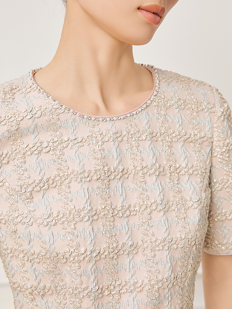 【进口提花面料】Song of Song歌中歌2026夏季新款奢华连衣裙5C36205310