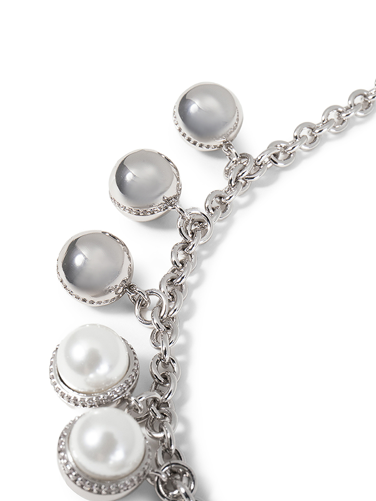 SongofSong歌中歌2025春季银色贝珠项链5C35196010