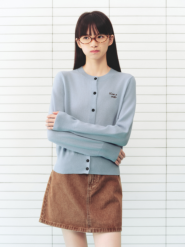 ToyzY2026春季新款字母绣花舒适羊毛针织衫ZC36106810