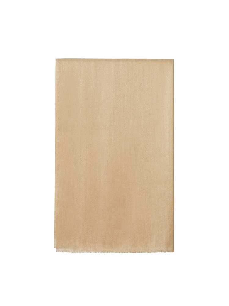 SongofSong歌中歌2024秋季浅金色羊绒围巾5C34390010