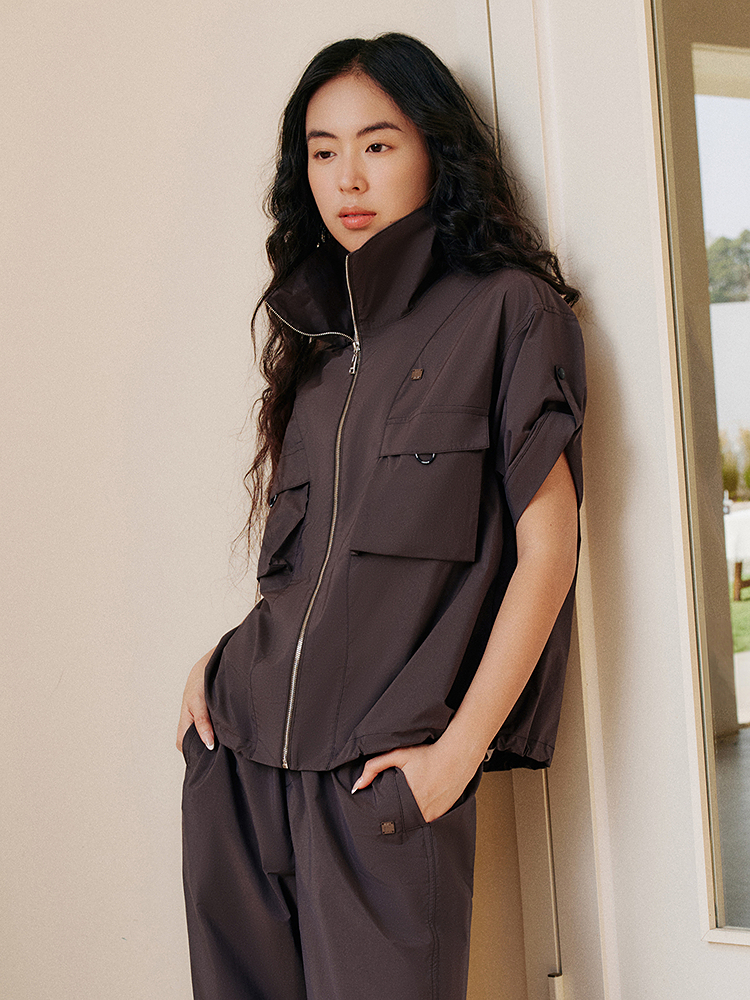 XII BASKET十二篮26夏新款户外拉链休闲百搭短袖工装外套7C36210540