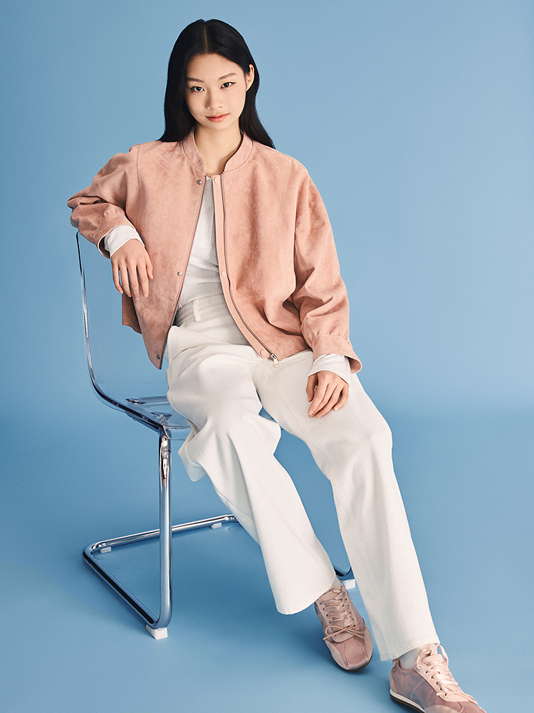 PSALTER诗篇 气质多巴胺粉色皮衣6C36109040