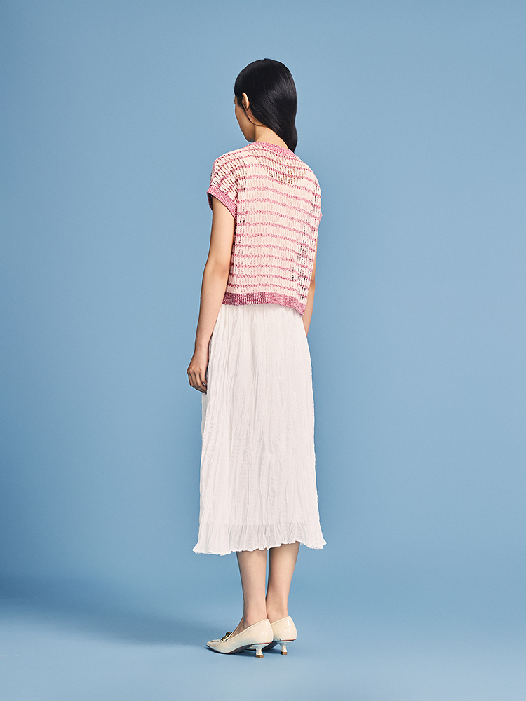 PSALTER诗篇 2026夏季新款真两件针织衫+背心连衣裙6C66205283