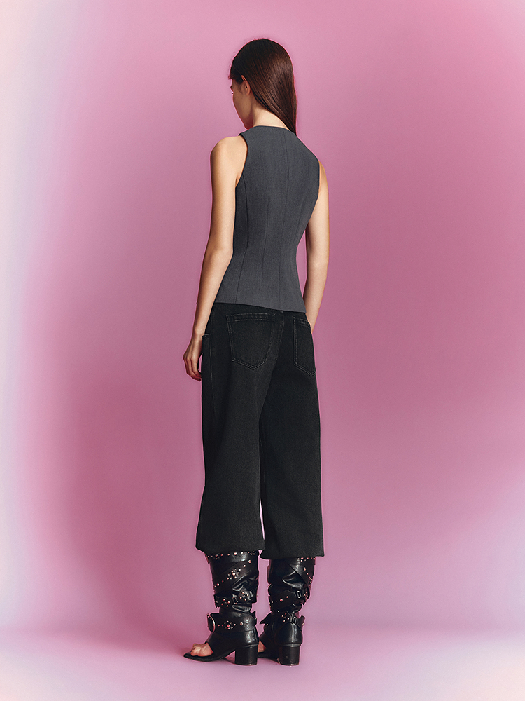 SALT.P可颜 2026夏季新款率性收腰马甲AC36201030