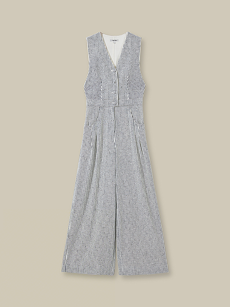 Song of Song歌中歌春季藏蓝条纹连体裤5C66102016