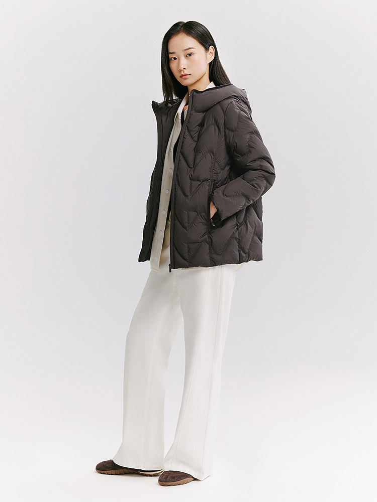 XII BASKET十二篮专选26冬新款轻盈通勤绗缝廓形保暖羽绒服7C46508990