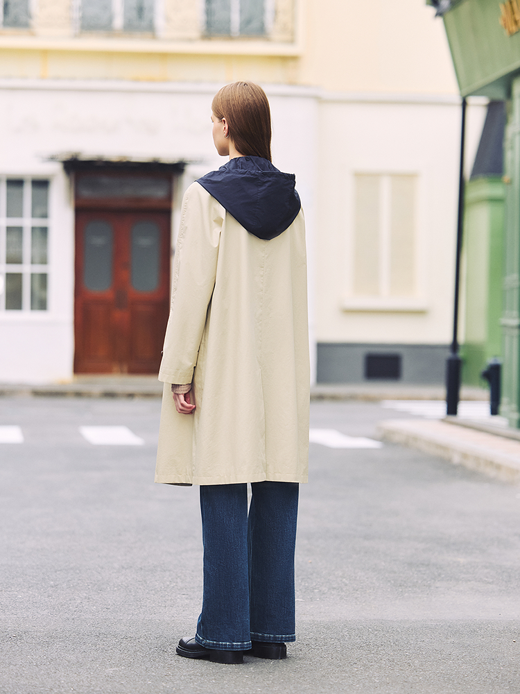 PSALTER诗篇 2026春季新款撞色连帽风衣6C66107053