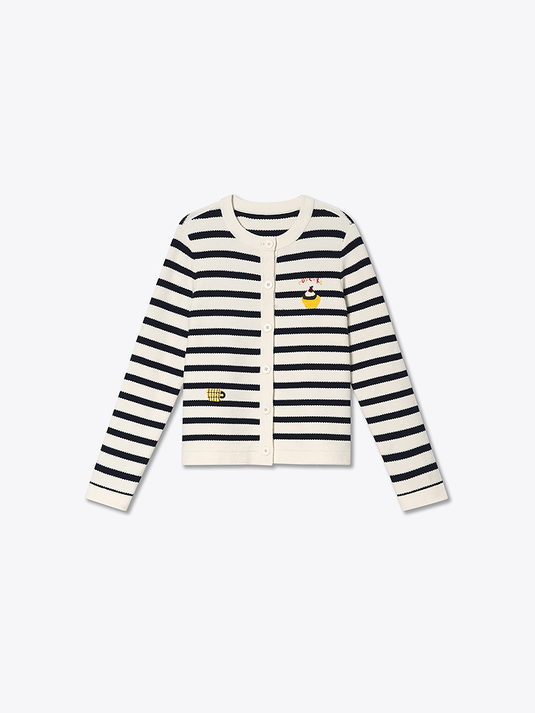 ToyzY2026春季新款趣味蛋糕钩花毛针织衫ZC36106870