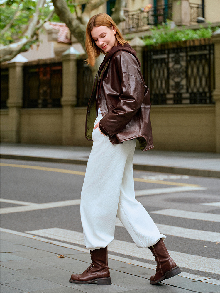 XII BASKET十二篮专选25冬设计感填充桑蚕丝美拉德绵羊皮棉服7C65509170