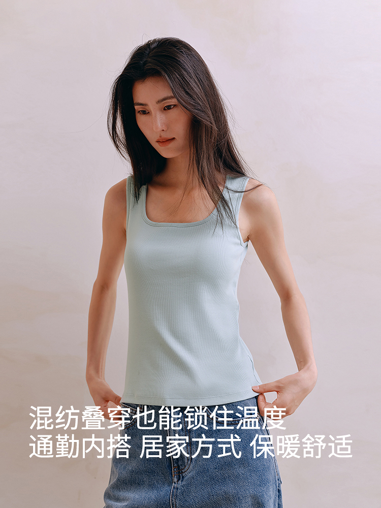 醋酸羊毛德绒带杯背心8J35327130