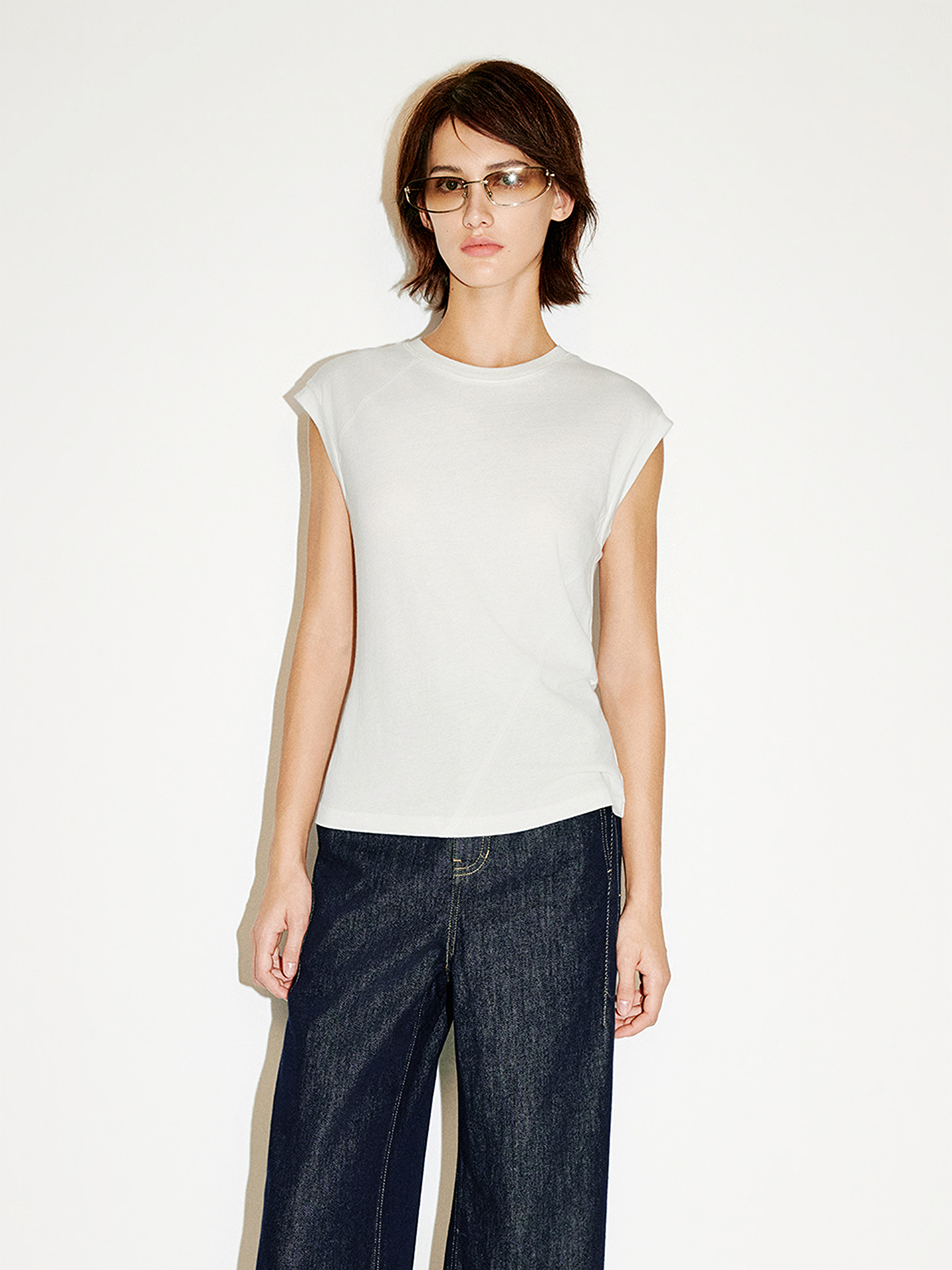 COVERINS2026夏季新款白色基础百搭短袖T恤CC36260110