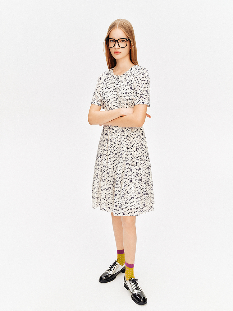 PSALTER诗篇 100%桑蚕丝连衣裙6C64305093