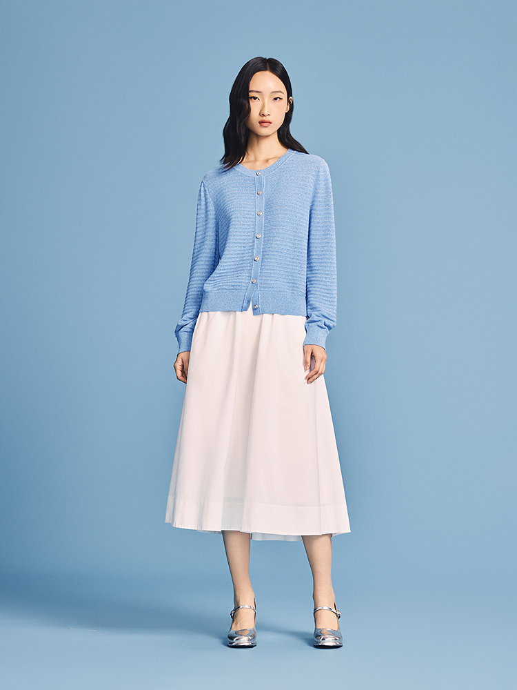 PSALTER诗篇 2026夏季新款珠片绞花针织衫6C66206363