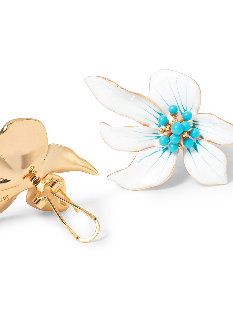 SongofSong歌中歌2025春季金色天然绿松石点缀精致耳环5C35194020