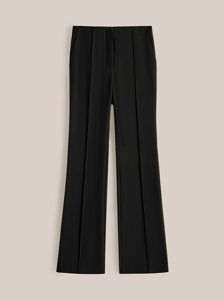 OBBLIGATO奥丽嘉朵2026夏季新款黑色直筒裤子1C36220070