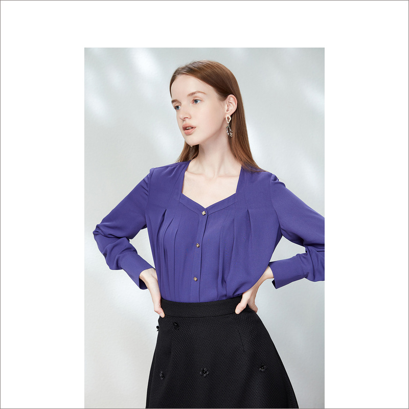 【12.31日发货36-44码预售均已上】音儿美地女装2023春季新款衬衫LC63130200