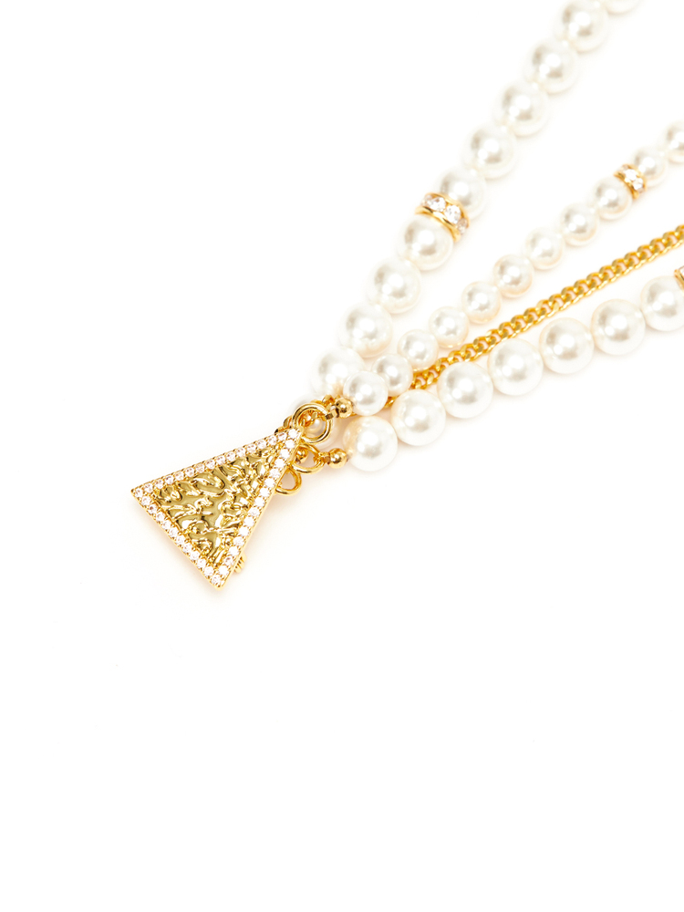 SongofSong歌中歌24春金色链条形贝珠胸针5C34194030