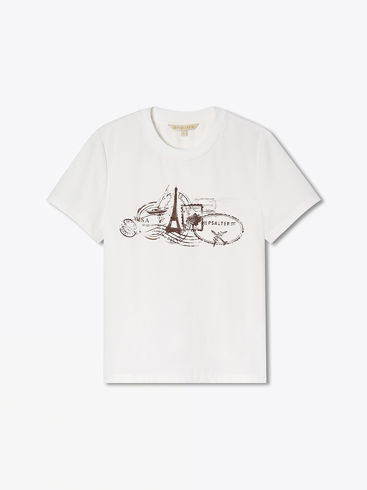 PSALTER诗篇 2026夏季新款印花T恤6C36260020