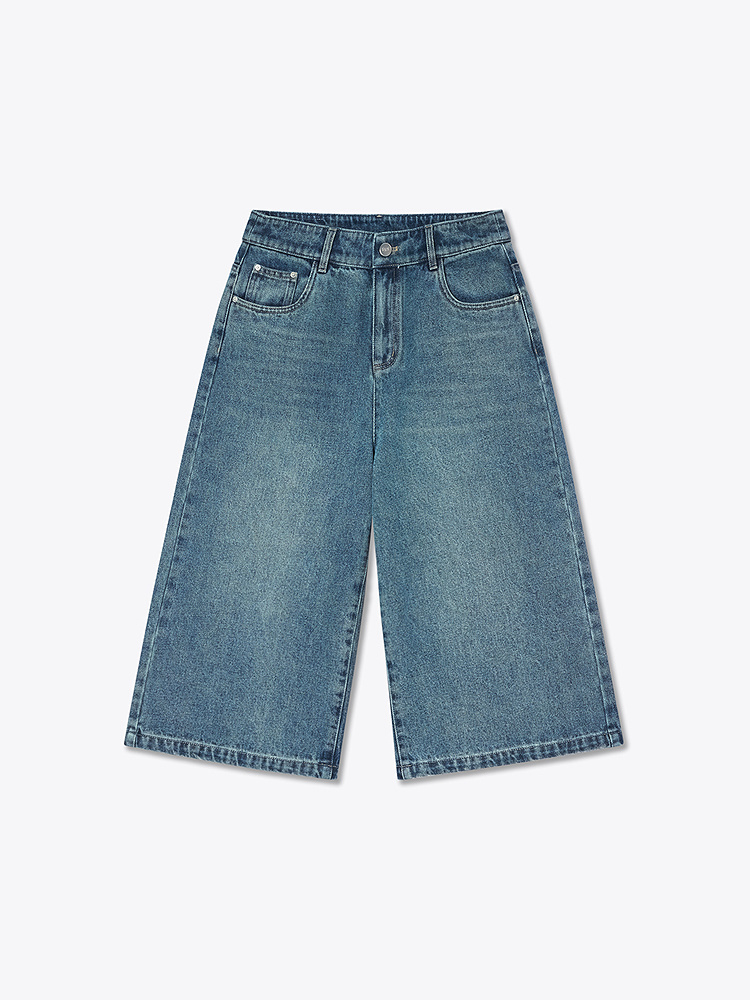 ToyzY2026春季新款中腰直筒小A型酷飒七分牛仔裤ZC36120670