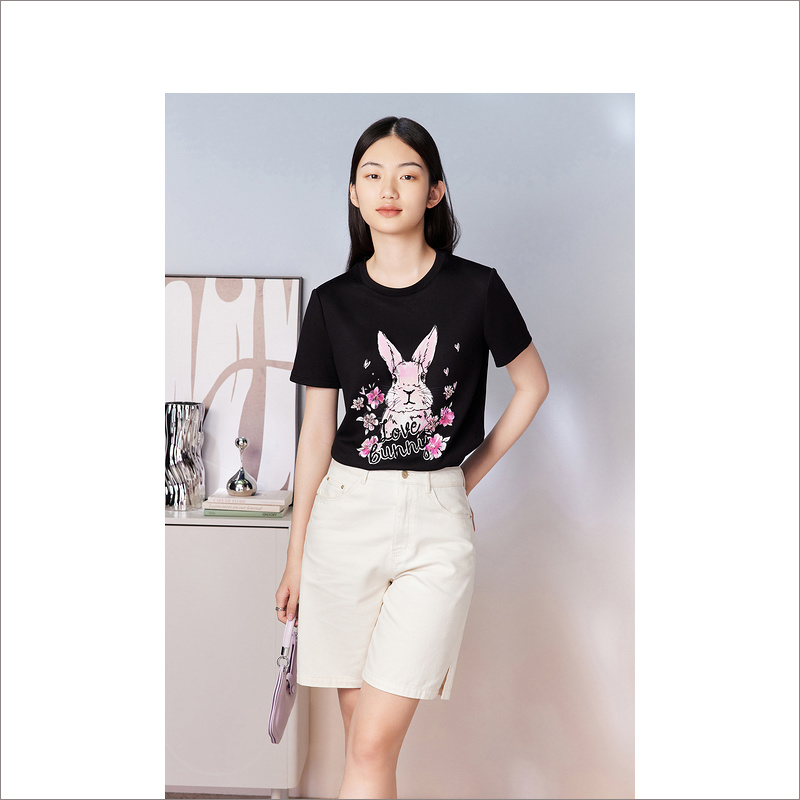 Goodland美地女装2023夏季T恤LC63260140