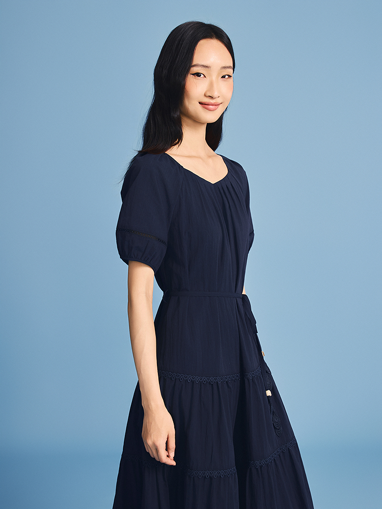 PSALTER诗篇 2026夏季新款气质法式修身连衣裙6C66205313