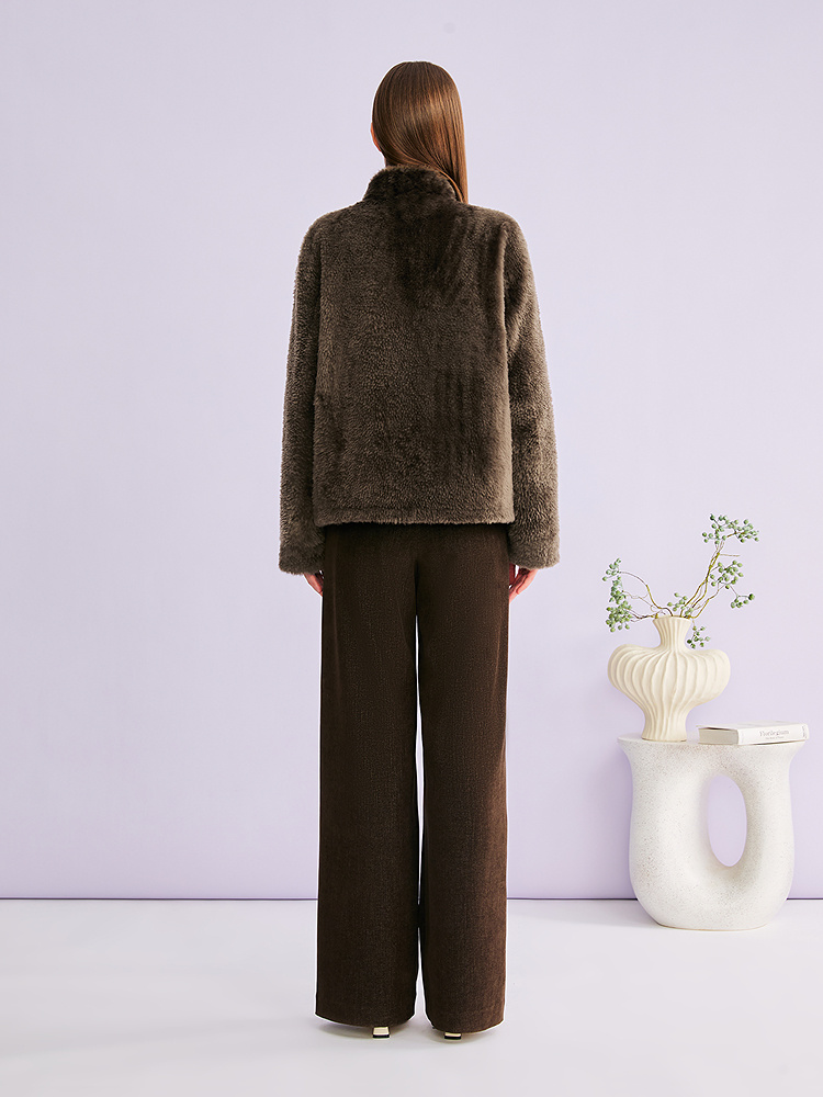 YINER音儿专选2026春季新款真皮皮草8C66110236