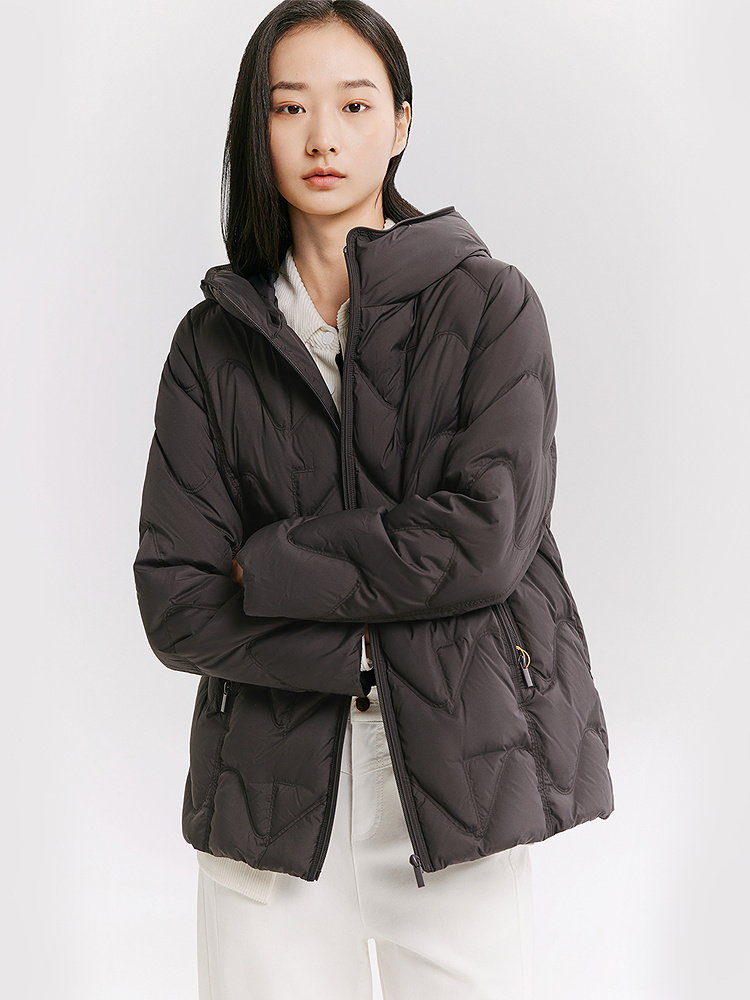 XII BASKET十二篮专选26冬新款轻盈通勤绗缝廓形保暖羽绒服7C46508990