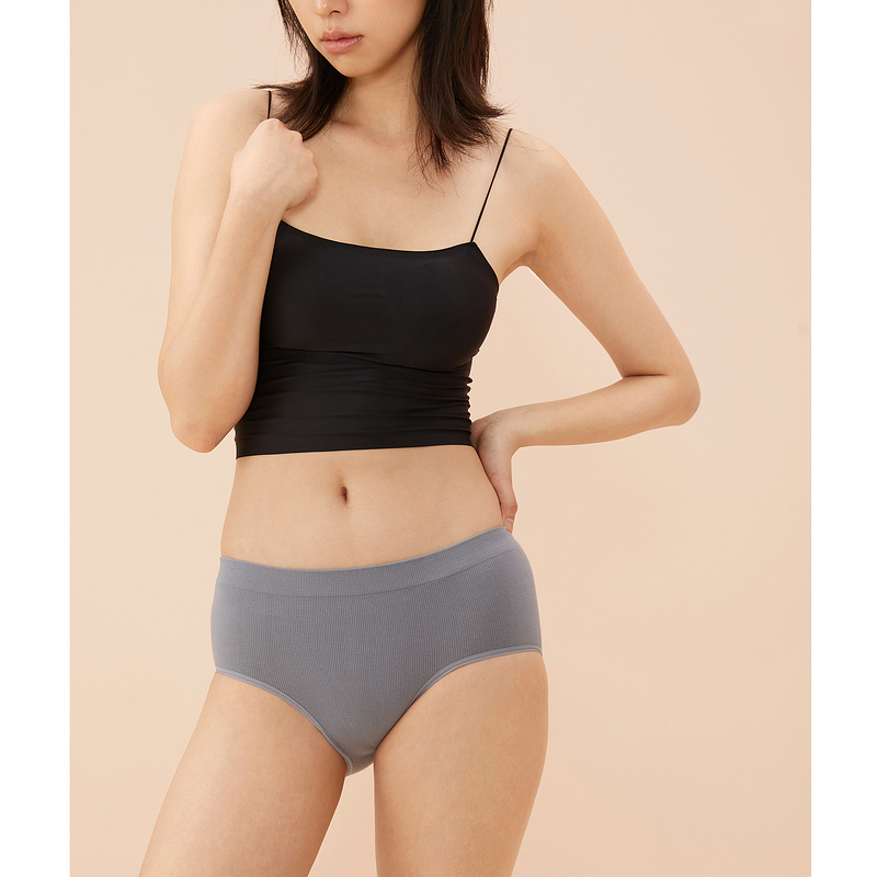  女士无尺码内裤三条装杏色+灰色+珊瑚红8J51203730贴身衣物不可退换