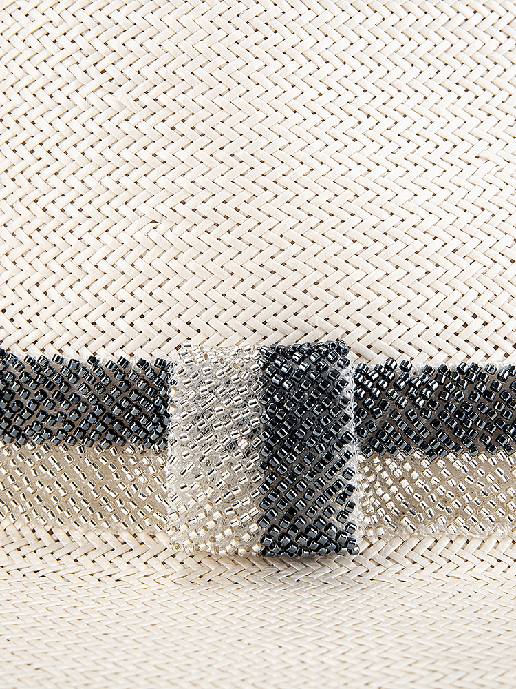 Song of Song歌中歌2025秋季白色钉珠装饰时尚女帽5C35393010