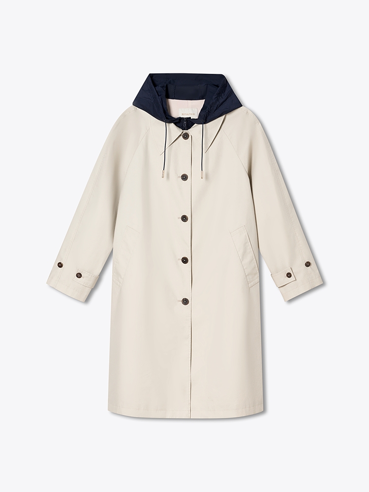 PSALTER诗篇 2026春季新款撞色连帽风衣6C66107053