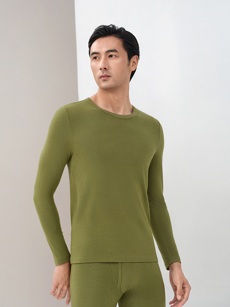 膨体腈纶双面绒男士保暖套装8J35510010