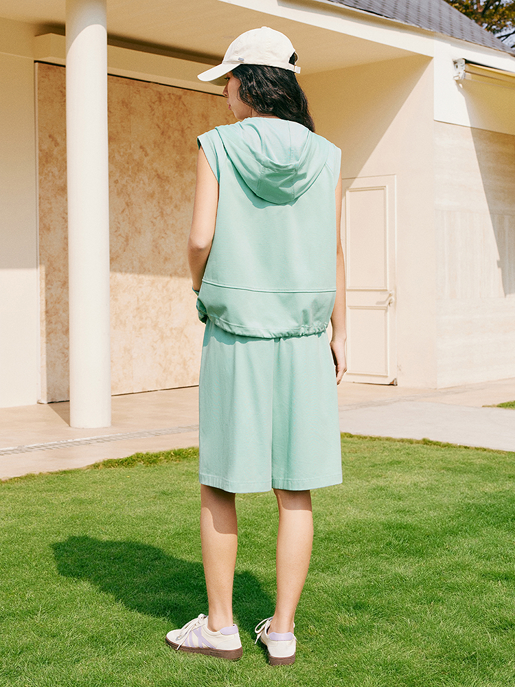 XII BASKET十二篮26夏新款短款宽松显白透气户外休闲运动连帽马甲7C36201320