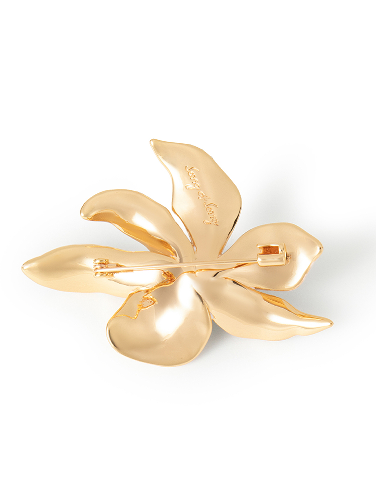 SongofSong歌中歌2025春季金色天然绿松石点缀精致胸针5C35194010