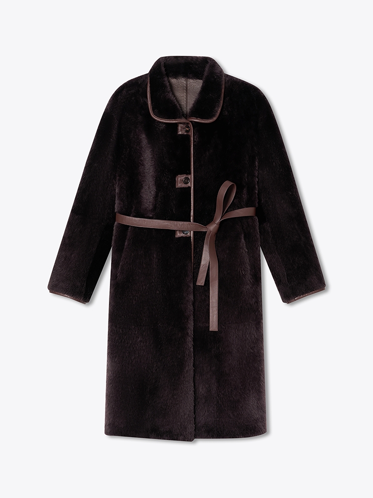 PSALTER诗篇 2026新款奢华真皮毛一体皮草外套6C66109223