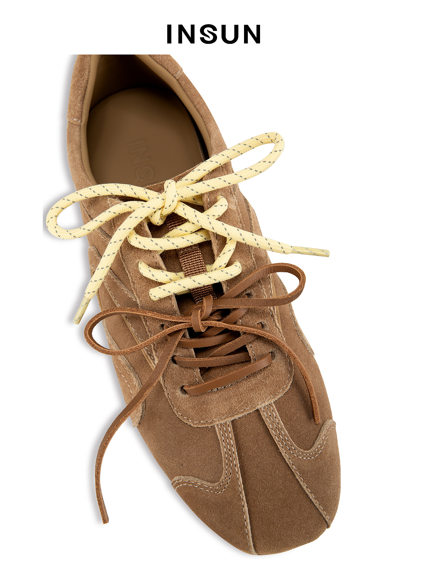 INSUN恩裳2026春季绒面耐磨牛皮德训鞋9C36192020