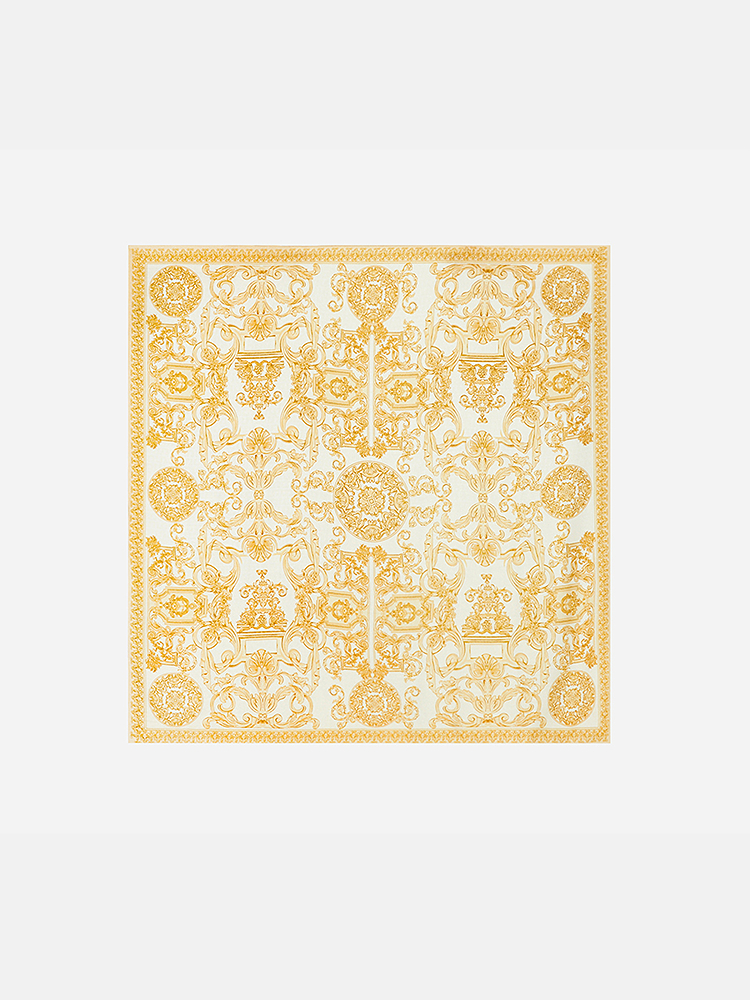 Song of Song歌中歌2024冬季浅卡其真丝羊毛围巾5C34590010