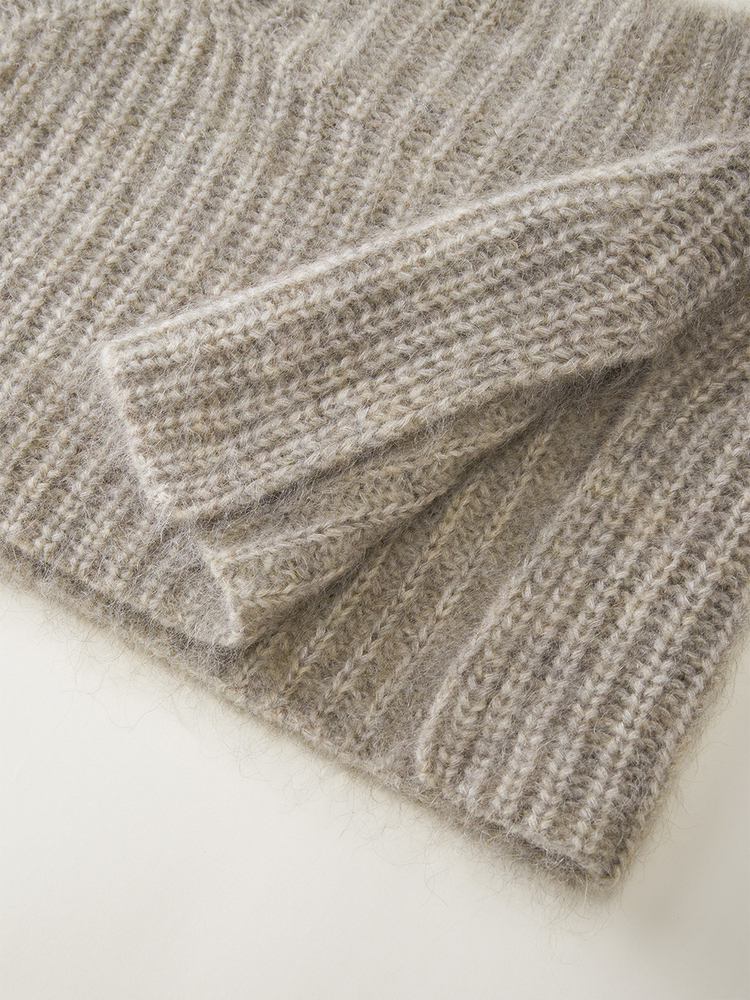 INSUN恩裳2024秋季定纺环保马海毛羊毛混纺披肩9C34390030