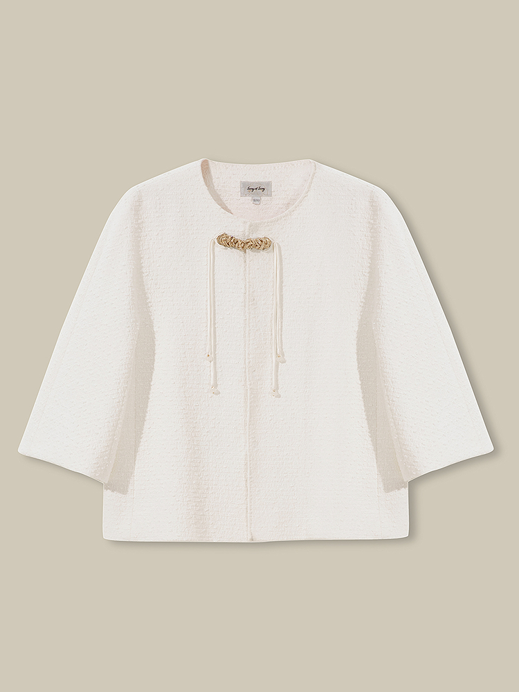 Song of Song歌中歌2026春季雅韵禅意花纱别致肌理设计感外套5C36110490